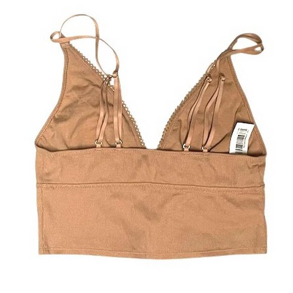 Aerie Superchill Cozy Lace Ribbed Bra Top SMALL D - Picture 5 of 10